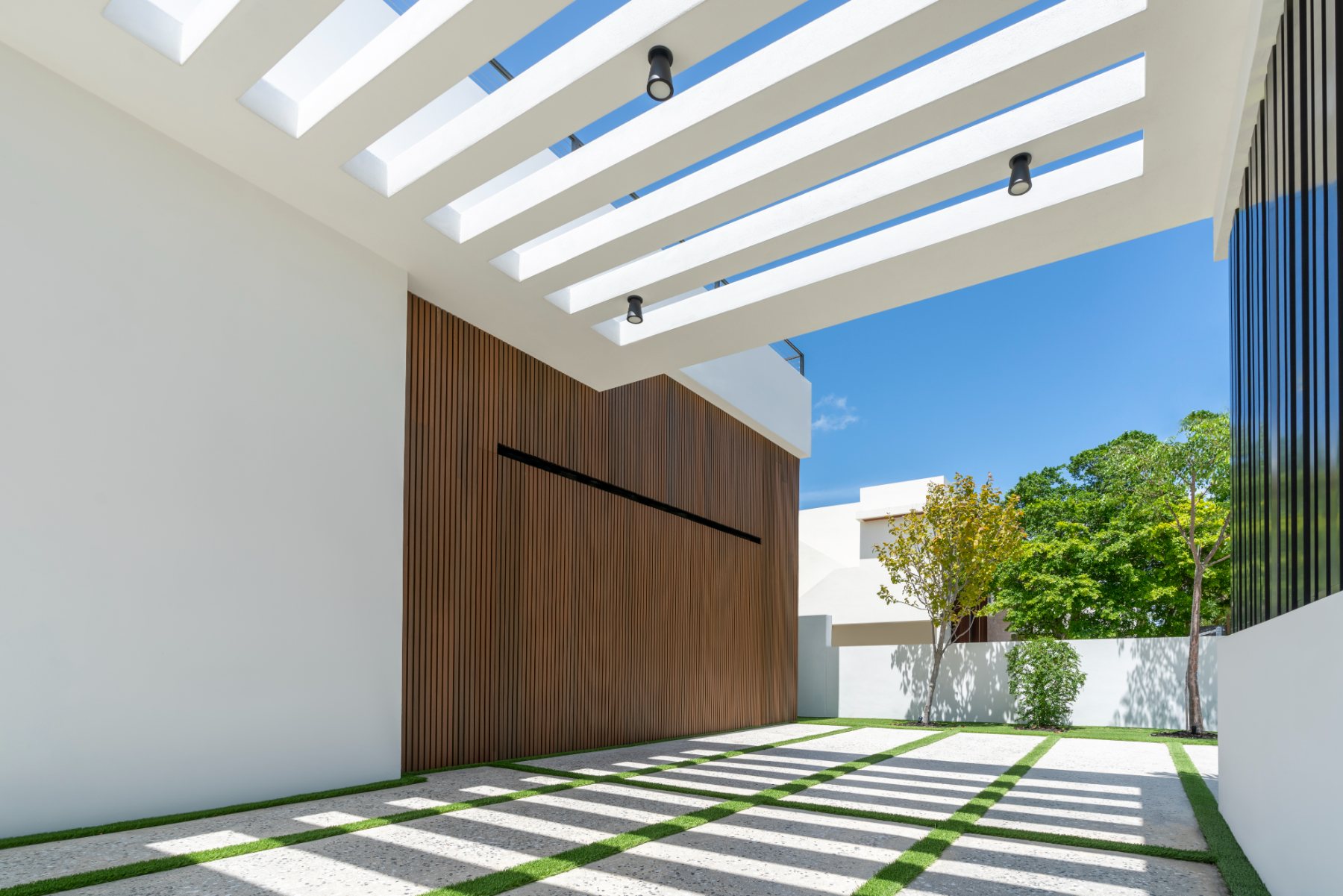 Terrace and pergola